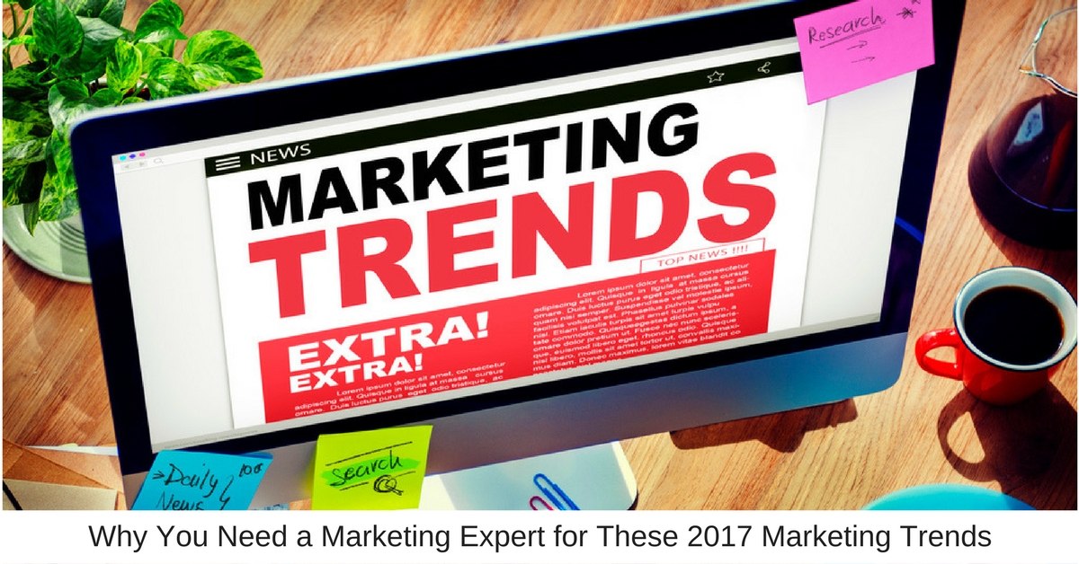 Why You Need a Marketing Expert for These 2017 Marketing Trends