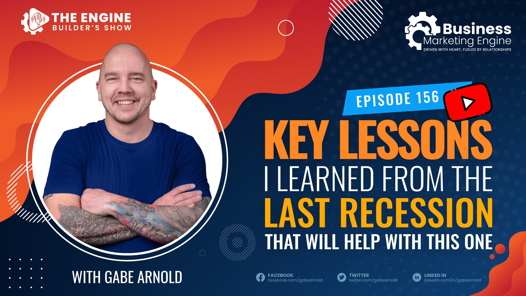 , Key Lessons I Learned From The Last Recession That Will Help With This One &#8211; (Episode 156), Business Marketing Engine