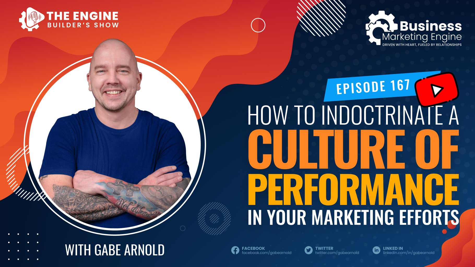 , How to Indoctrinate a Culture of Performance in Your Marketing Efforts &#8211; (Episode 167), Business Marketing Engine